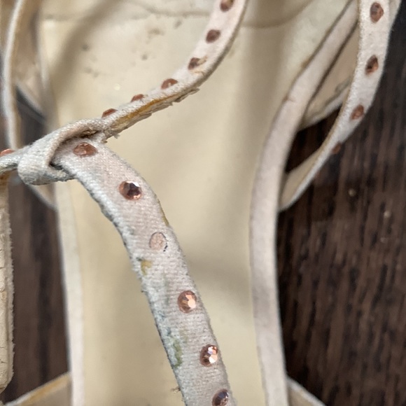 Zara Rhinestone Caged Pointy Toe Flats - Picture 8 of 8